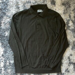 100% Cotton Polo Long Sleeve - Normal Brand